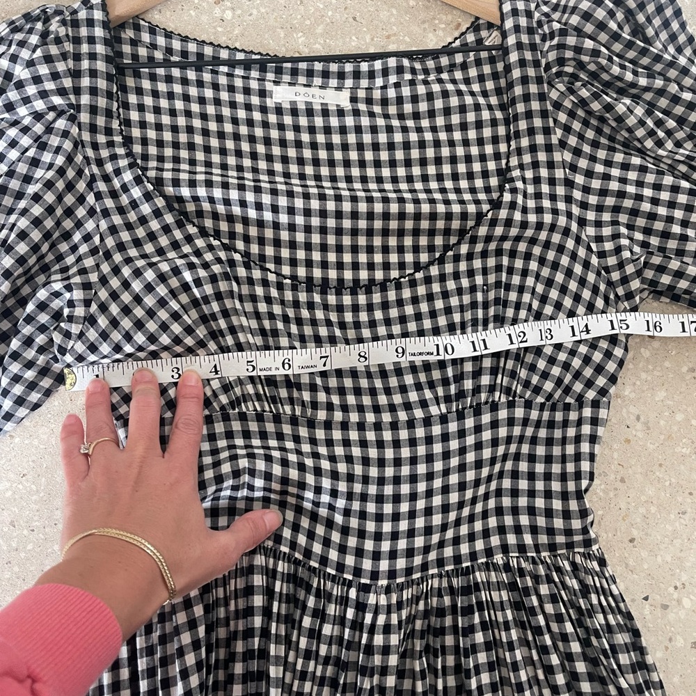 Doen Black and White Gingham Dress - Picture 9 of 9